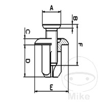 Rivets plastique à visser Tourmax Rivets plastique à visser Tourmax – Image 2
