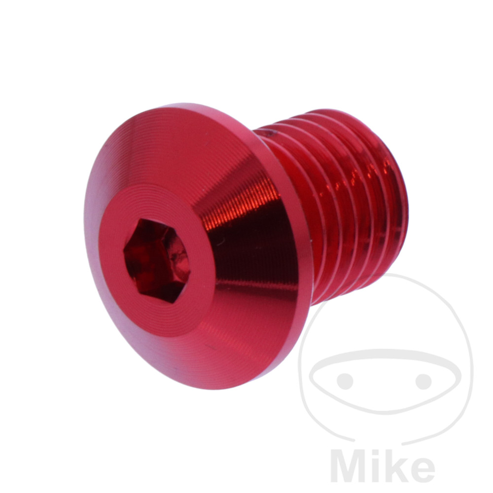 Vis de rétroviseur Daytona M10x1.25 11 mm Rouge Vis ABD F Rétroviseur Daytona