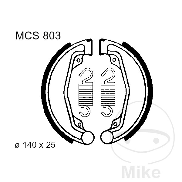 Mâchoires de frein avec ressort TRW Mâchoires de frein avec ressort TRW