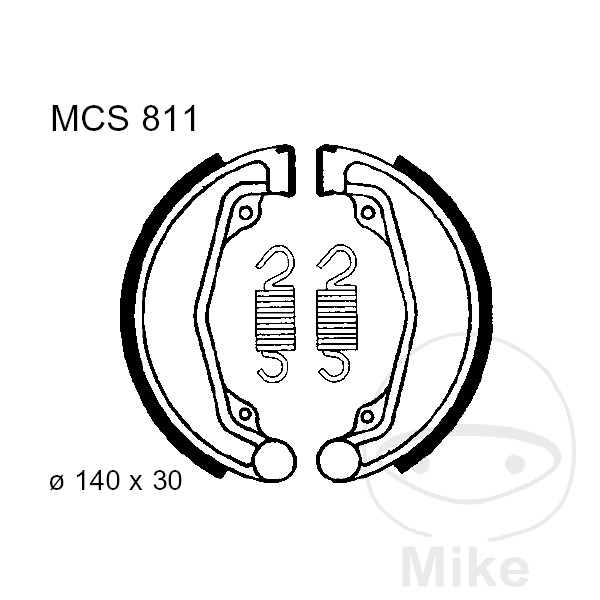 Mâchoires de frein avec ressort TRW Mâchoires de frein avec ressort TRW