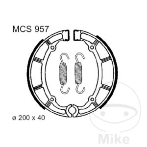 Mâchoires de frein avec ressort TRW