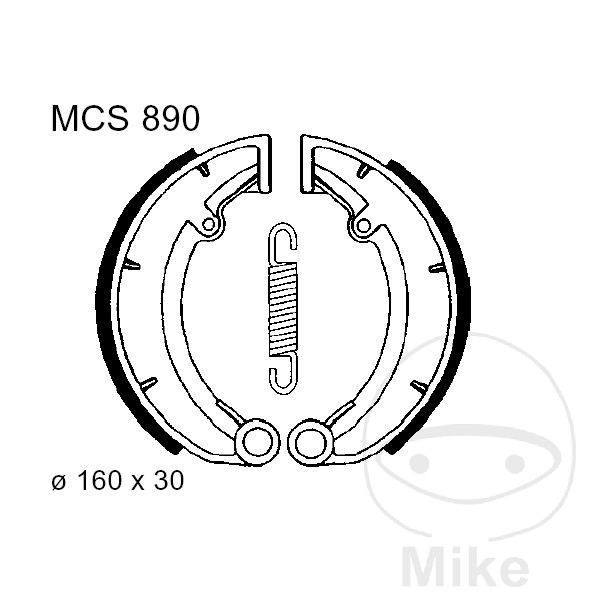 Mâchoires de frein avec ressort TRW Mâchoires de frein avec ressort TRW