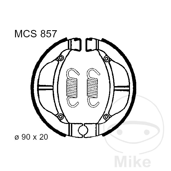 Mâchoires de frein avec ressort TRW Mâchoires de frein avec ressort TRW