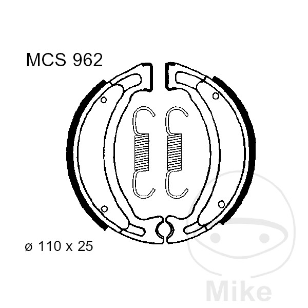 Mâchoires de frein avec ressort TRW Mâchoires de frein avec ressort TRW