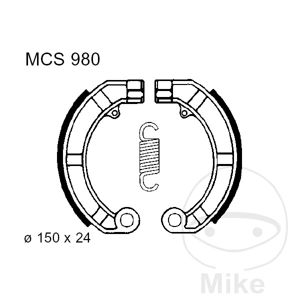 Mâchoires de frein avec ressort TRW Mâchoires de frein avec ressort TRW