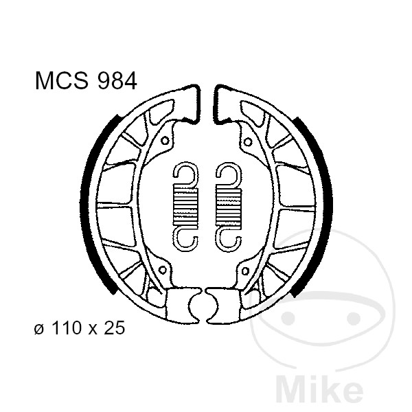 Mâchoires de frein avec ressort TRW Mâchoires de frein avec ressort TRW