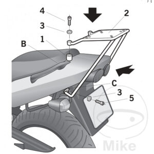 Support de top case SHAD