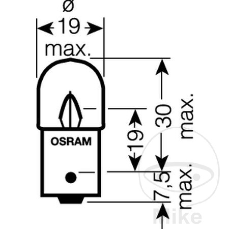 Ampoule 24V10W BA15S Osram Ampoule 24V10W BA15S Osram – Image 3