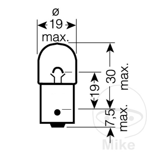 Ampoule 12V10W BA15S UL Osram Ampoule 12V10W BA15S UL Osram – Image 3