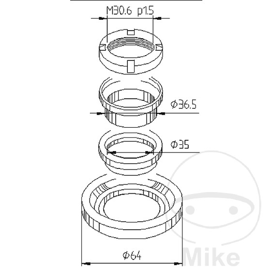 kit de roulement colonne de direction JM kit de roulement colonne de direction JM – Image 3