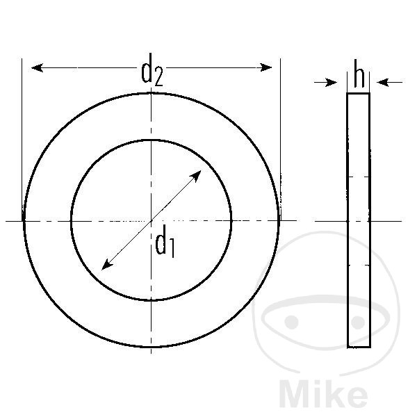 Bague d'étanchéité en cuivre 12X18X2.0 Bague d'étanchéité en cuivre 12X18X2.0 – Image 2