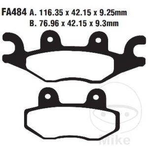 Plaquettes de frein SCO EBC