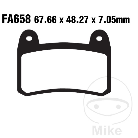 Plaquette de frein Sinter HH EBC Plaquette de frein Sinter HH EBC