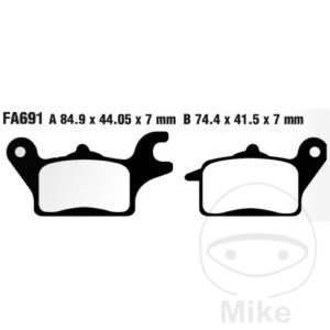 Plaquette de frein Sinter HH EBC