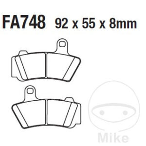 Plaquettes de frein sinter HH EBC