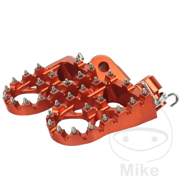 Repose pieds aluminium orange Off-Road Accossato Jeu de Repose-Pieds orange Accossato