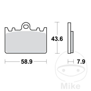 Plaquettes de frein sinter TRQ TRW