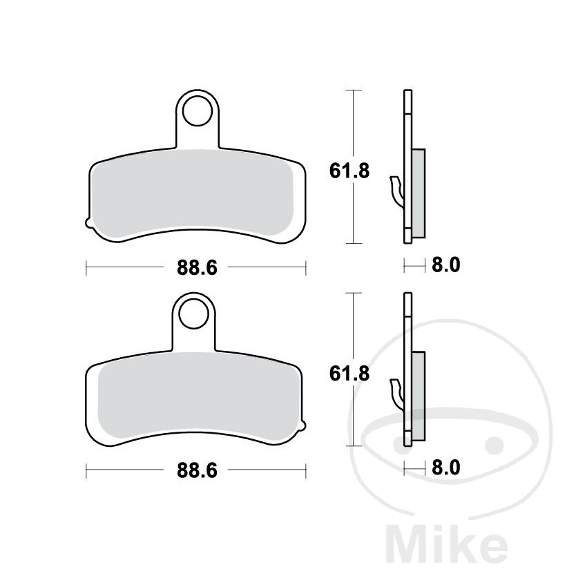 Plaquettes de frein PC TRW Plaquettes de frein PC TRW