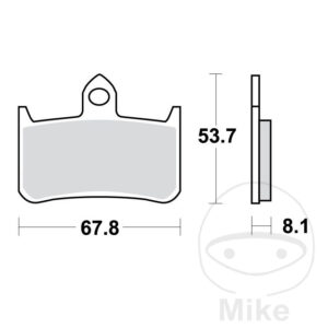 Plaquette de Frein Carbon CRQ TRW