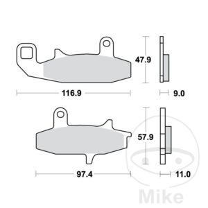 Plaquette de Frein Sinter vorne TRW