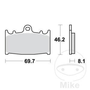 Plaquette de Frein Carbon CRQ TRW