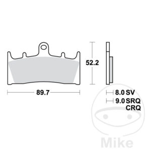 Plaquette de Frein Carbon CRQ TRW