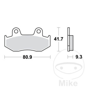 Plaquette de Frein Sinter Scooter TRW