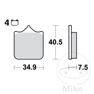 Plaquette de Frein Carbon CRQ TRW