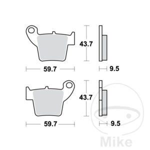 Plaquette de Frein Sinter SI TRW
