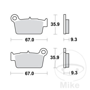 Plaquette de Frein Sinter RSI TRW