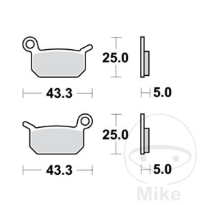 Plaquette de Frein Sinter SI TRW