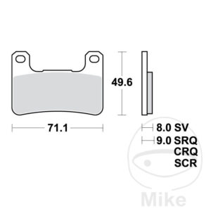 Plaquette de Frein Carbon CRQ TRW