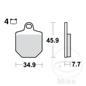 Plaquettes de frein sinter TRQ TRW