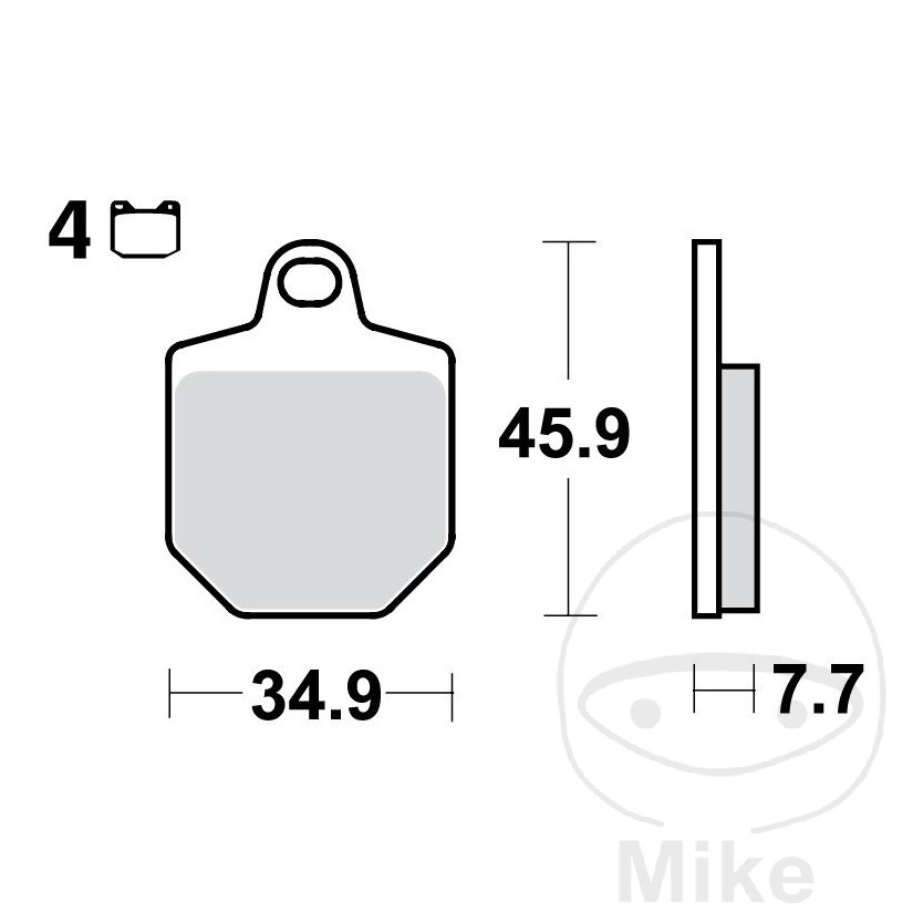 Plaquettes de frein sinter TRQ TRW Plaquettes de frein sinter TRQ TRW