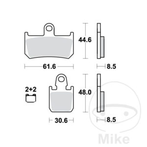 Plaquette de Frein Carbon CRQ TRW