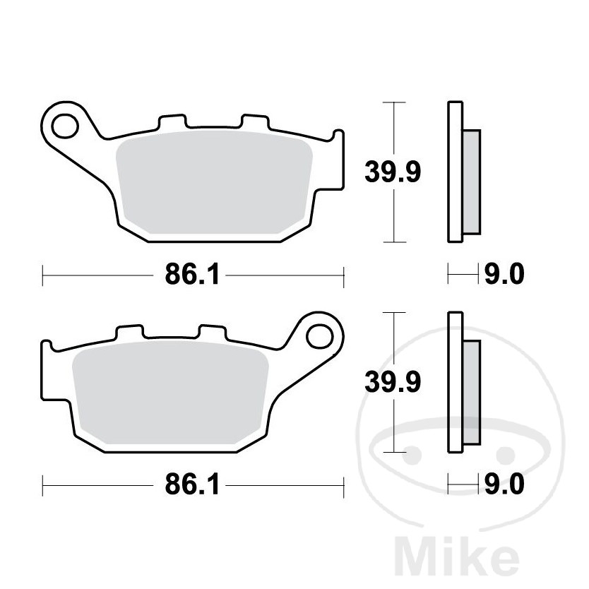 Plaquette de Frein Standard TRW Plaquette de Frein Sinter