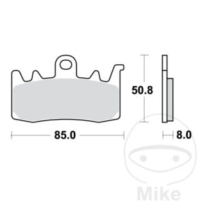 Plaquette de Frein Carbon CRQ TRW