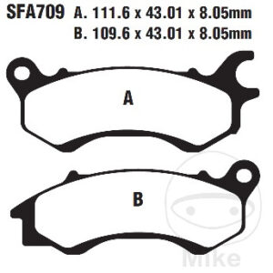 Plaquettes de frein SCO EBC