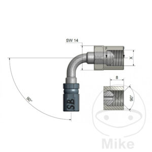 Filetage intérieur mobile Vario