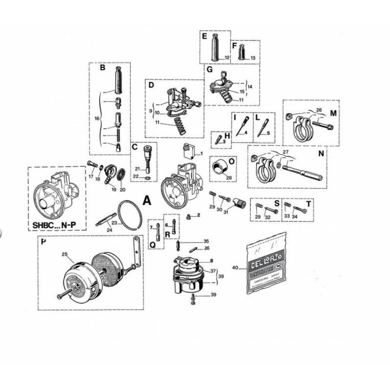 Carburateur DELL ORTO SHBC Ø19mm - avec starter à câble Carburateur DELL ORTO SHBC Ø19mm - avec starter à câble – Image 2