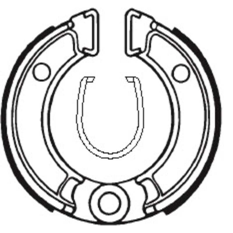 Mâchoires de frein TECNIUM Scooter/Street/Off-Road organique - BA010 Mâchoires de frein TECNIUM Scooter/Street/Off-Road organique - BA010