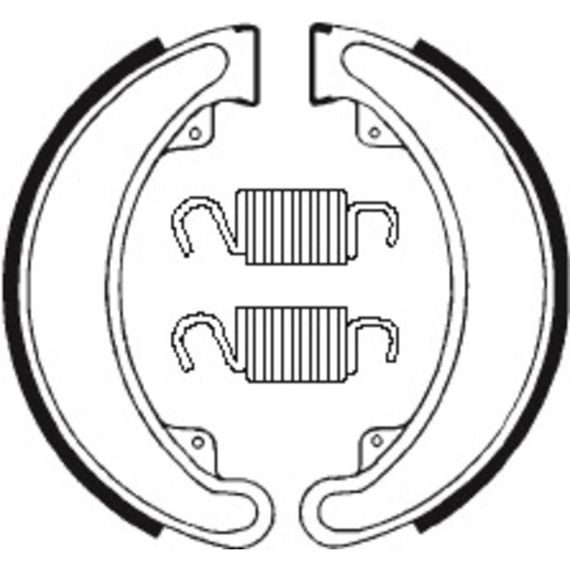 Mâchoires de frein TECNIUM Street/Quad organique - BA024 Mâchoires de frein TECNIUM Street/Quad organique - BA024