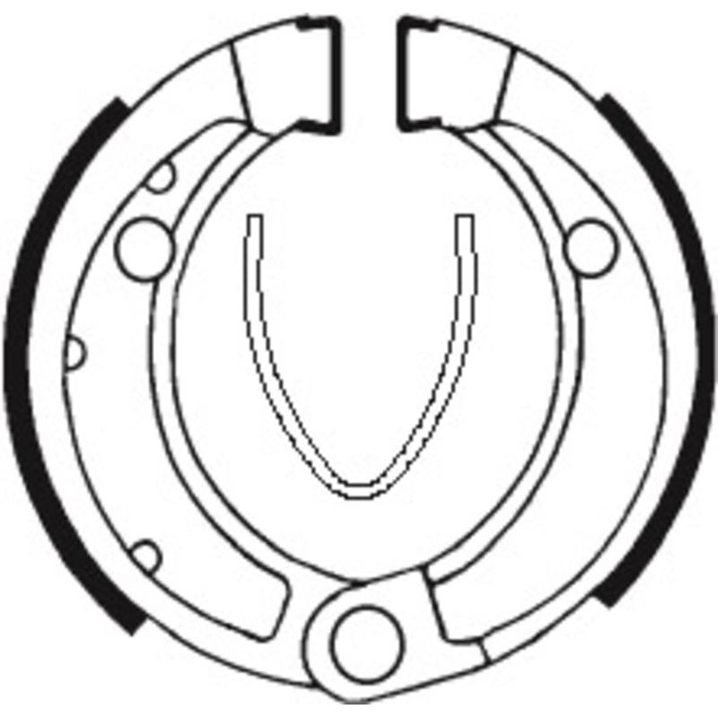 Mâchoires de frein TECNIUM Quad organique - BA048 Mâchoires de frein TECNIUM Quad organique - BA048