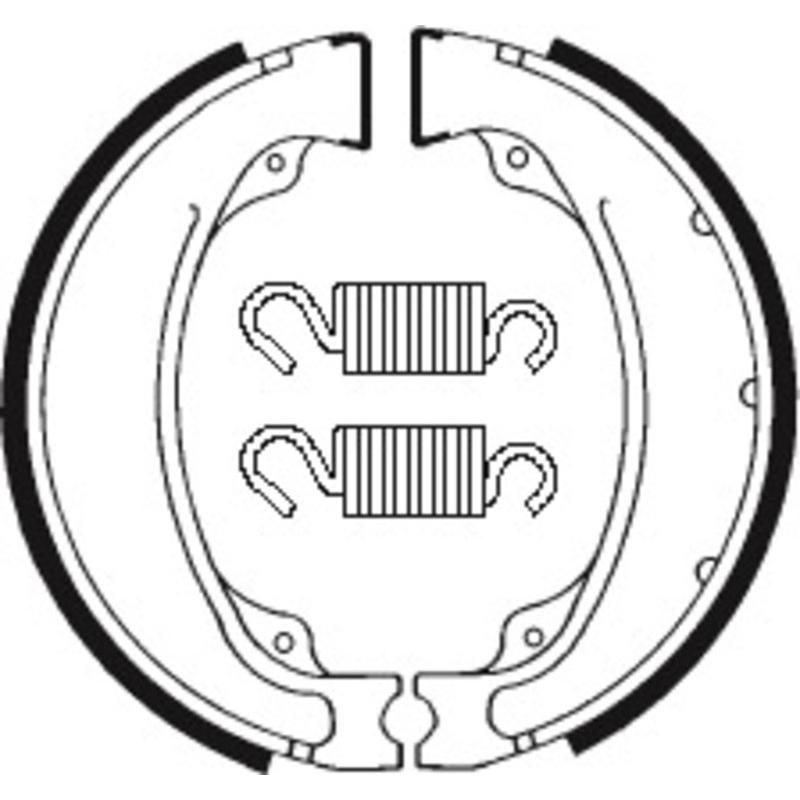 Mâchoires de frein TECNIUM Street/Quad organique - BA055 Mâchoires de frein TECNIUM Street/Quad organique - BA055