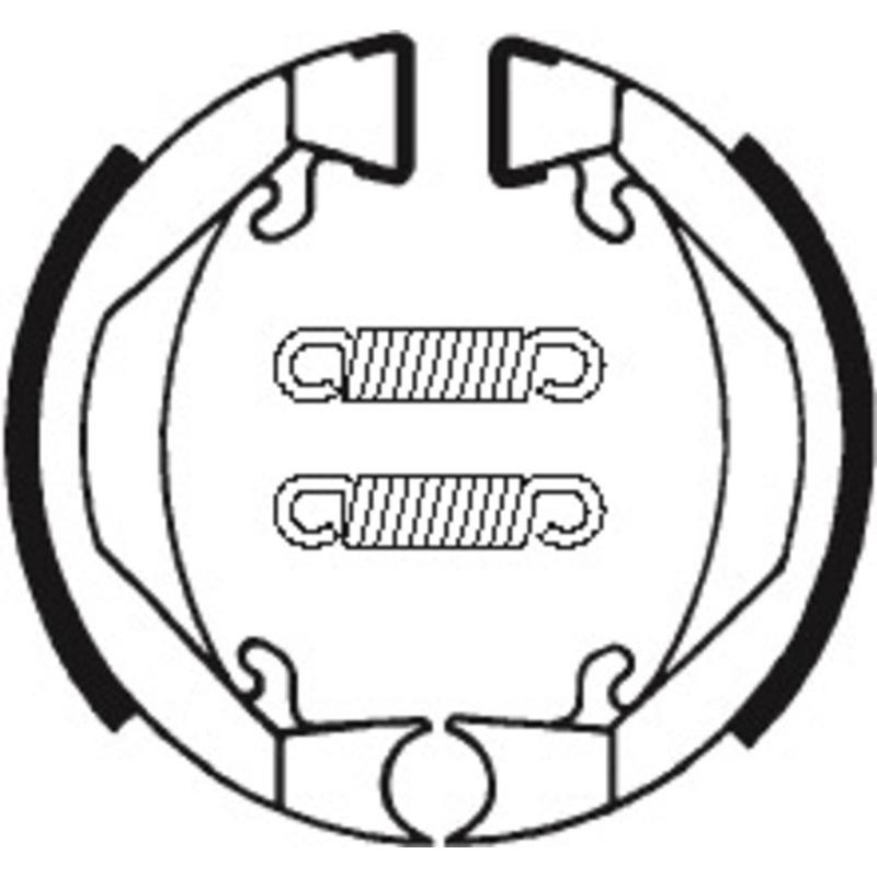 Mâchoires de frein TECNIUM Scooter/Street/Off-Road organique - BA074 Mâchoires de frein TECNIUM Scooter/Street/Off-Road organique - BA074