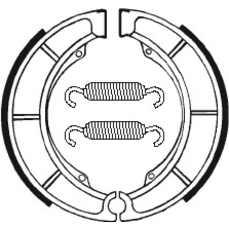 Mâchoires de frein TECNIUM Street/Quad organique - BA098 Mâchoires de frein TECNIUM Street/Quad organique - BA098