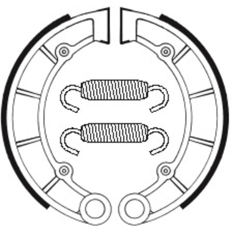 Mâchoires de frein TECNIUM Quad organique - BA197 Mâchoires de frein TECNIUM Quad organique - BA197