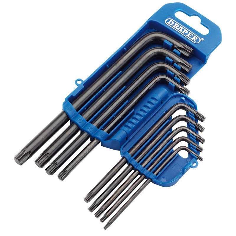 Jeu de 9 clés mâles DRAPER Torx® longues Jeu de 9 clés mâles DRAPER Torx® longues