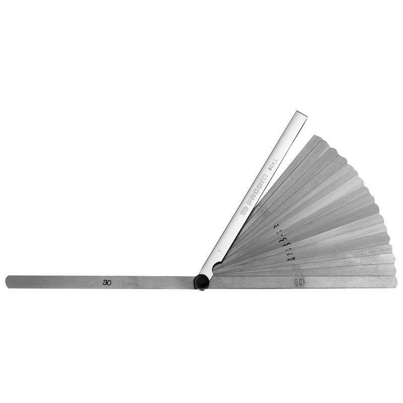 Jauges d'épaisseur FACOM 0,04 à 1,00mm Jauges d'épaisseur FACOM 0,04 à 1,00mm