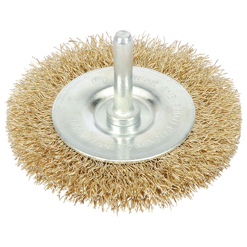 Brosse métallique à tige DRAPER Ø50mm Brosse métallique à tige DRAPER Ø50mm
